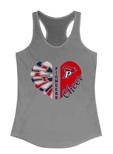 Patriot Pioneers Heart Cheer Women's Tank Top