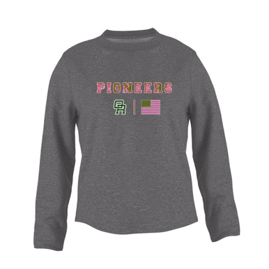 Oak Ridge Pioneers Pink Camo Flag Women's Sweatshirt