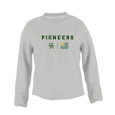 Oak Ridge Pioneers Team Colors Flag Women's Sweatshirt
