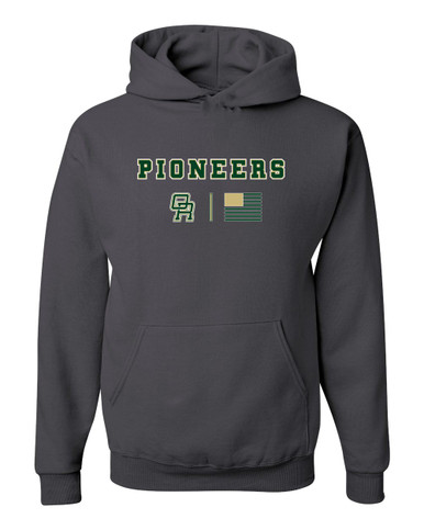 Oak Ridge Pioneers Team Colors Flag Men's Premium Hoodie