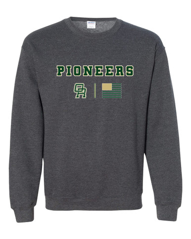 Oak Ridge Pioneers Team Colors Flag Men's Sweatshirt