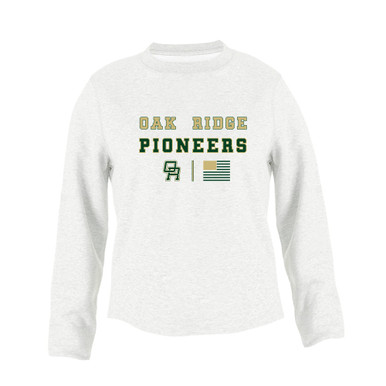 Oak Ridge Pioneers Spirit Flag Women's Sweatshirt