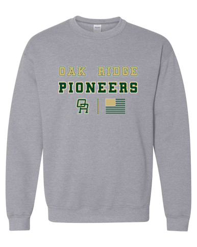 Oak Ridge Pioneers Spirit Flag Men's Sweatshirt