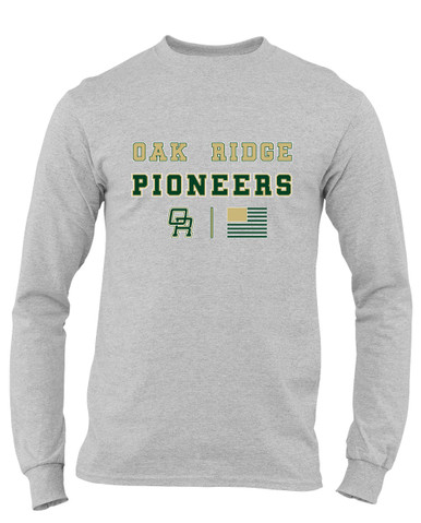 Oak Ridge Pioneers Spirit Flag Men's Premium LS T-Shirt