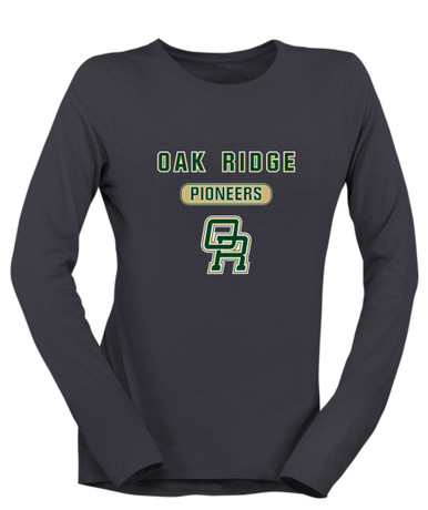 Oak Ridge Pioneers Mascot #3 Women's LS T-Shirt