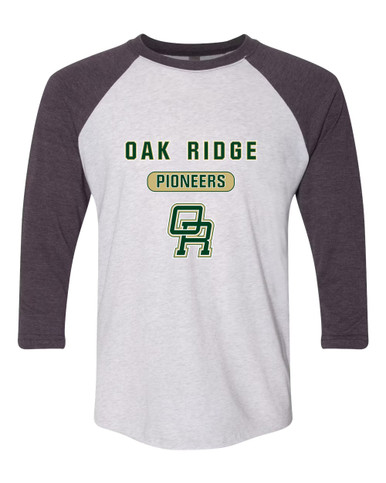 Oak Ridge Pioneers Mascot #3 Men's Baseball T-Shirt