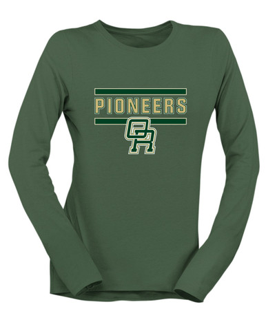 Oak Ridge Pioneers Mascot #5 Women's LS T-Shirt