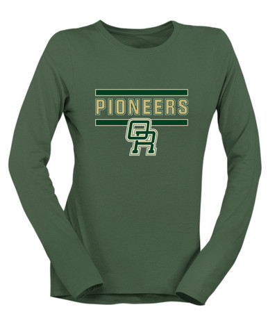 Oak Ridge Pioneers Mascot #5 Women's Premium LS T-Shirt