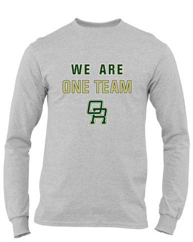 Oak Ridge Pioneers We Are One Team Men's LS T-Shirt