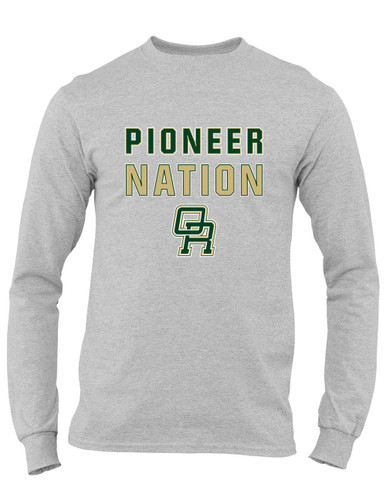 Oak Ridge Pioneers Nation #2 Men's LS T-Shirt