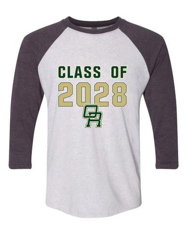 Oak Ridge Pioneers Class of 2028 Women's Baseball T-Shirt