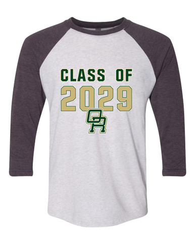 Oak Ridge Pioneers Class of 2029 Men's Baseball T-Shirt