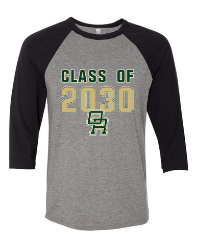 Oak Ridge Pioneers Class of 2030 Men's Baseball T-Shirt