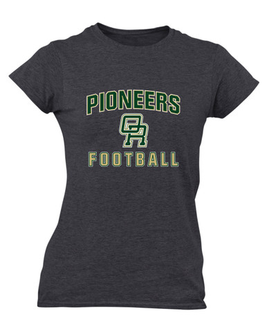 Oak Ridge Pioneers Football #1 Women's Premium SS T-Shirt