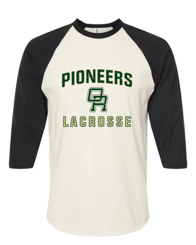 Oak Ridge Pioneers Lacrosse Women's Baseball T-Shirt