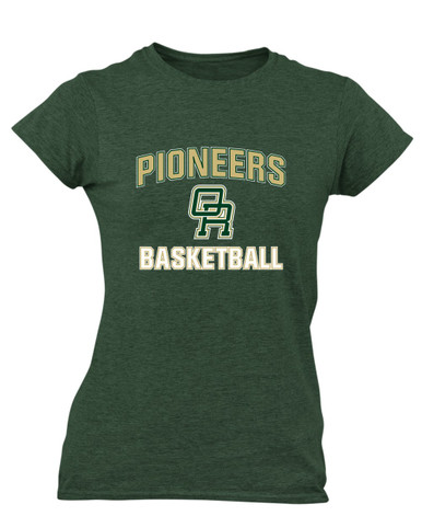 Oak Ridge Pioneers Basketball #1 Women's SS T-Shirt