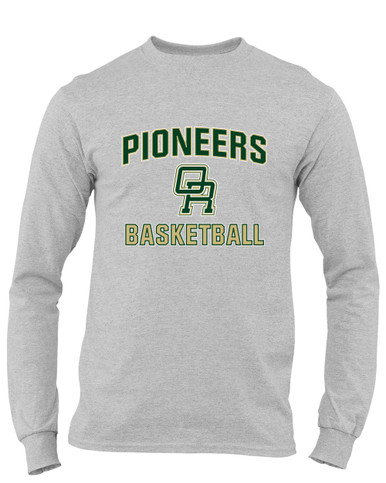 Oak Ridge Pioneers Basketball #1 Men's LS T-Shirt