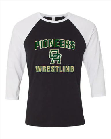 Oak Ridge Pioneers Wrestling Men's Baseball T-Shirt