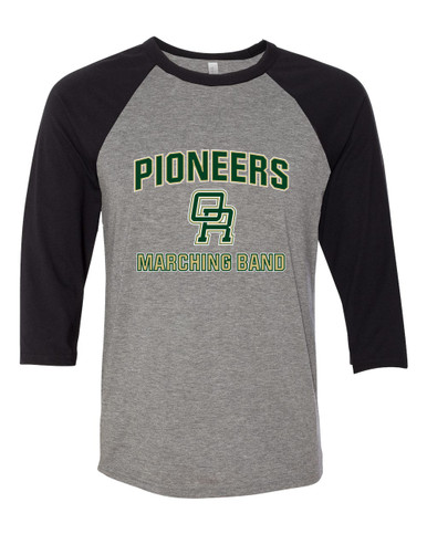 Oak Ridge Pioneers Marching Band Men's Baseball T-Shirt