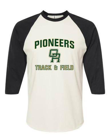 Oak Ridge Pioneers Track & Field Men's Baseball T-Shirt