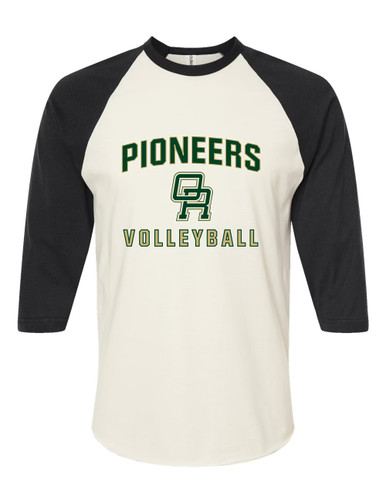 Oak Ridge Pioneers Volleyball Women's Baseball T-Shirt