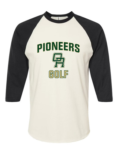 Oak Ridge Pioneers Golf Women's Baseball T-Shirt