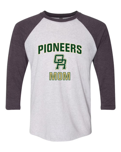 Oak Ridge Pioneers Mom Women's Baseball T-Shirt