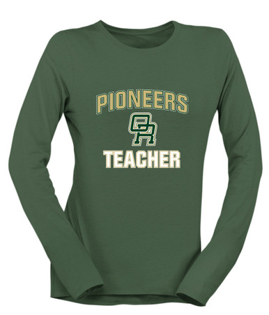 Oak Ridge Pioneers Teacher Women's Premium LS T-Shirt