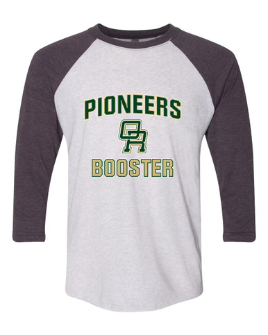 Oak Ridge Pioneers Booster Women's Baseball T-Shirt