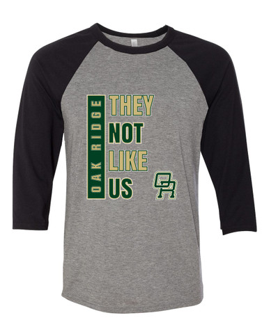 Oak Ridge Pioneers They Not Like Us #1 Men's Baseball T-Shirt