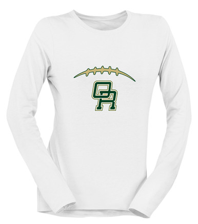 Oak Ridge Pioneers Football #2 Women's LS T-Shirt