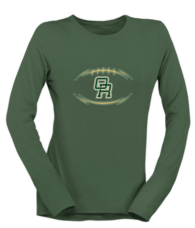 Oak Ridge Pioneers Football #3 Women's LS T-Shirt