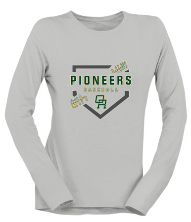 Oak Ridge Pioneers Baseball #2 Women's Premium LS T-Shirt