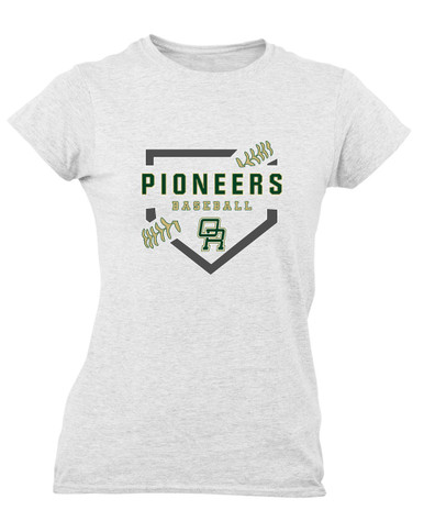 Oak Ridge Pioneers Baseball #2 Women's Premium SS T-Shirt