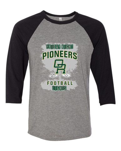 Oak Ridge Pioneers Football #6 Men's Baseball T-Shirt