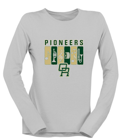 Oak Ridge Pioneers Band # 2 Women's LS T-Shirt