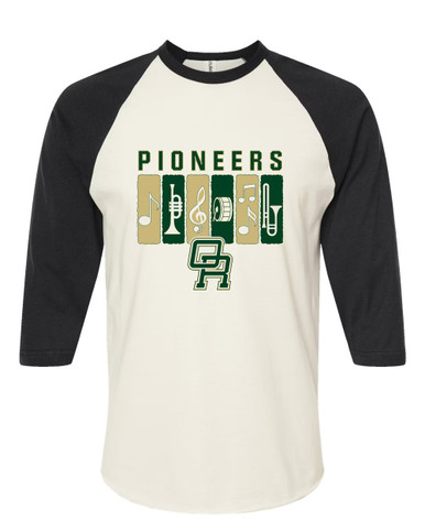 Oak Ridge Pioneers Band # 2 Men's Baseball T-Shirt