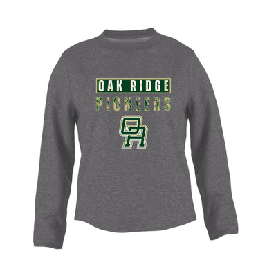 Oak Ridge Pioneers Mascot #9 Women's Sweatshirt