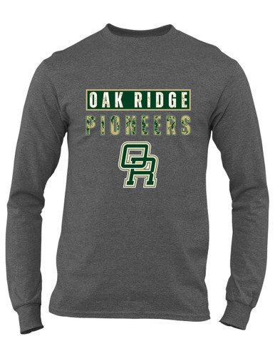 Oak Ridge Pioneers Mascot #9 Men's LS T-Shirt