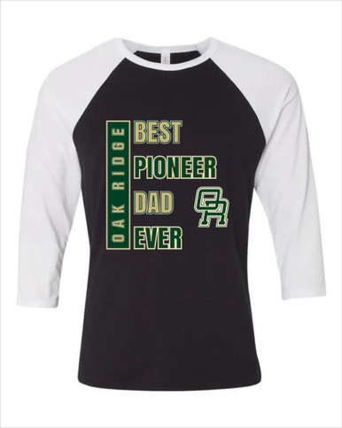 Oak Ridge Pioneers Best Pioneer Dad Men's Baseball T-Shirt