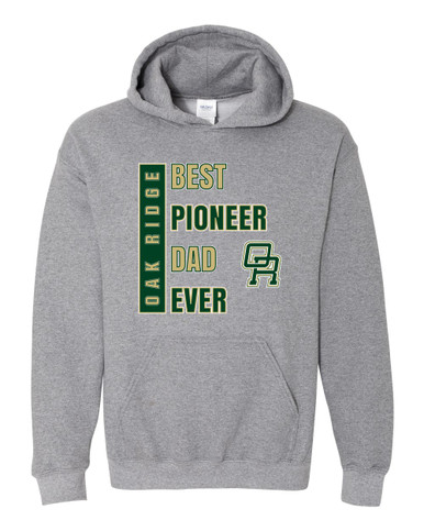 Oak Ridge Pioneers Best Pioneer Dad Men's Hoodie