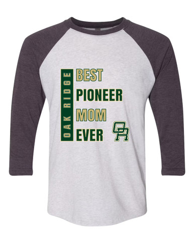 Oak Ridge Pioneers Best Pioneer Mom Women's Baseball T-Shirt