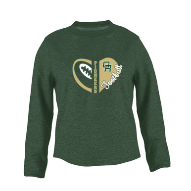 Oak Ridge Pioneers Heart Football Women's Sweatshirt