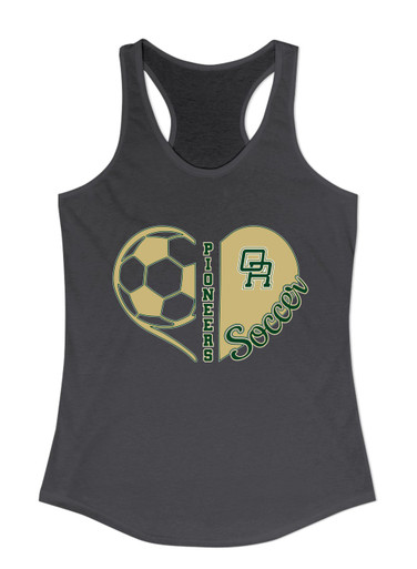 Oak Ridge Pioneers Heart Soccer Women's Tank Top