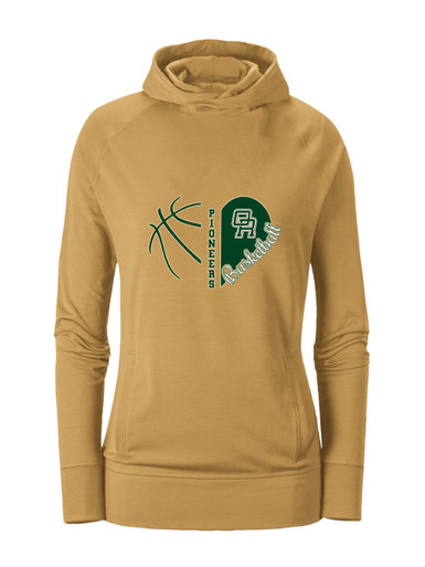 Oak Ridge Pioneers Heart Basketball Women's Hoodie