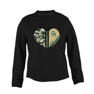 Oak Ridge Pioneers Heart Cheer Women's Sweatshirt