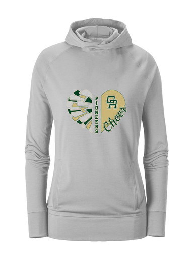 Oak Ridge Pioneers Heart Cheer Women's Hoodie