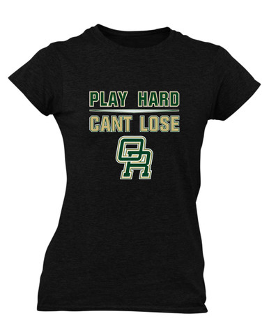 Oak Ridge Pioneers Play Hard, Can't Lose Women's Premium SS T-Shirt