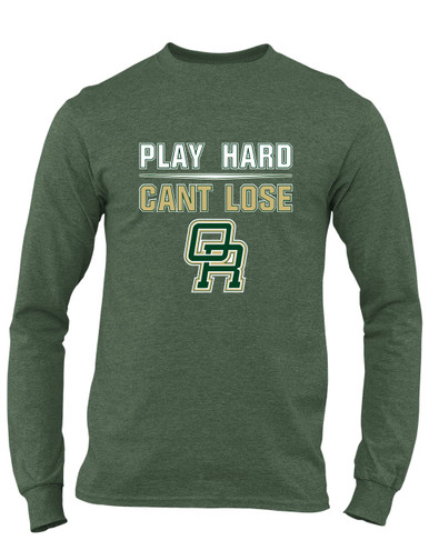 Oak Ridge Pioneers Play Hard, Can't Lose Men's Premium LS T-Shirt