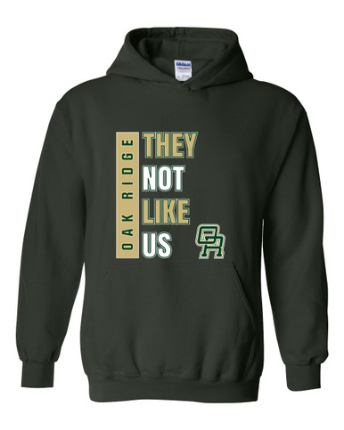 Oak Ridge Pioneers They Not Like Us #1 Men's Hoodie